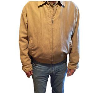 Men's suede-look tan jacket